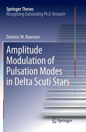Bowman |  Amplitude Modulation of Pulsation Modes in Delta Scuti Stars | Buch |  Sack Fachmedien