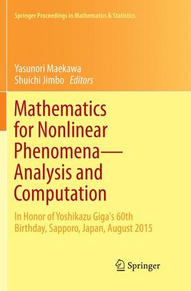 Jimbo / Maekawa |  Mathematics for Nonlinear Phenomena ¿ Analysis and Computation | Buch |  Sack Fachmedien