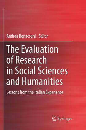 Bonaccorsi |  The Evaluation of Research in Social Sciences and Humanities | Buch |  Sack Fachmedien