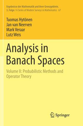 Hytönen / Weis / van Neerven |  Analysis in Banach Spaces | Buch |  Sack Fachmedien