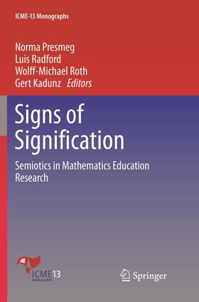 Presmeg / Kadunz / Radford |  Signs of Signification | Buch |  Sack Fachmedien