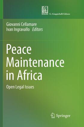 Ingravallo / Cellamare |  Peace Maintenance in Africa | Buch |  Sack Fachmedien