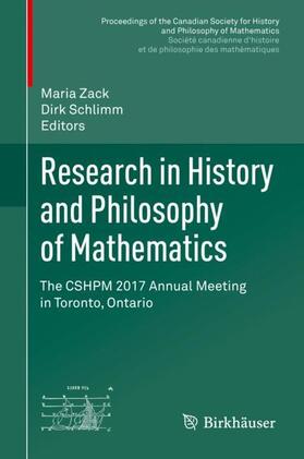 Schlimm / Zack |  Research in History and Philosophy of Mathematics | Buch |  Sack Fachmedien