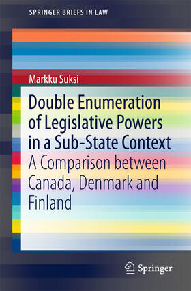 Suksi | Double Enumeration of Legislative Powers in a Sub-State Context | E-Book | sack.de