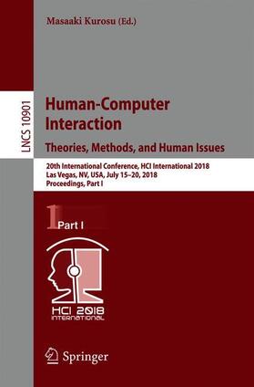 Kurosu |  Human-Computer Interaction. Theories, Methods, and Human Issues | Buch |  Sack Fachmedien
