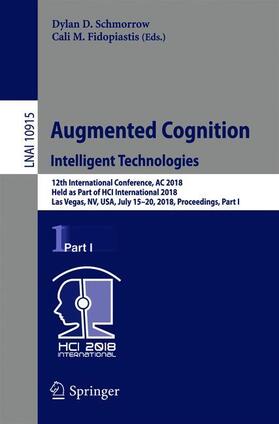 Fidopiastis / Schmorrow |  Augmented Cognition: Intelligent Technologies | Buch |  Sack Fachmedien