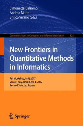 Balsamo / Vicario / Marin |  New Frontiers in Quantitative Methods in Informatics | Buch |  Sack Fachmedien