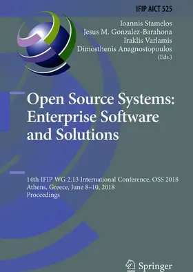 Stamelos / Anagnostopoulos / Gonzalez-Barahoña |  Open Source Systems: Enterprise Software and Solutions | Buch |  Sack Fachmedien