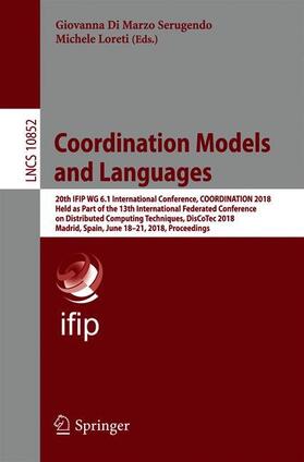 Loreti / Di Marzo Serugendo |  Coordination Models and Languages | Buch |  Sack Fachmedien