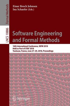 Schaefer / Johnsen |  Software Engineering and Formal Methods | Buch |  Sack Fachmedien