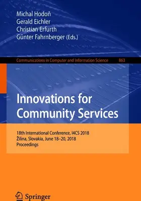 Hodon / Hodon / Fahrnberger |  Innovations for Community Services | Buch |  Sack Fachmedien