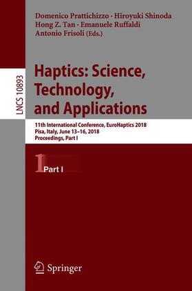 Prattichizzo / Shinoda / Frisoli |  Haptics: Science, Technology, and Applications | Buch |  Sack Fachmedien