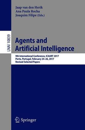 van den Herik / Filipe / Rocha |  Agents and Artificial Intelligence | Buch |  Sack Fachmedien
