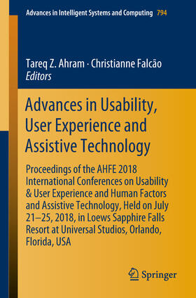 Ahram / Falcão |  Advances in Usability, User Experience and Assistive Technology | eBook | Sack Fachmedien