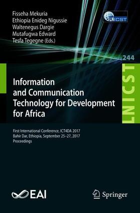 Mekuria / Nigussie / Tegegne |  Information and Communication Technology for Development for Africa | Buch |  Sack Fachmedien