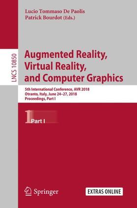 Bourdot / De Paolis |  Augmented Reality, Virtual Reality, and Computer Graphics | Buch |  Sack Fachmedien