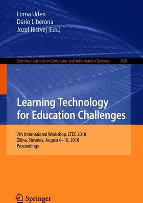 Uden / Ristvej / Liberona |  Learning Technology for Education Challenges | Buch |  Sack Fachmedien