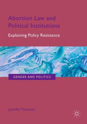 Thomson |  Abortion Law and Political Institutions | Buch |  Sack Fachmedien