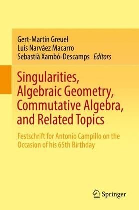 Greuel / Xambó-Descamps / Narváez Macarro |  Singularities, Algebraic Geometry, Commutative Algebra, and Related Topics | Buch |  Sack Fachmedien