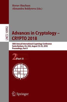 Boldyreva / Shacham |  Advances in Cryptology ¿ CRYPTO 2018 | Buch |  Sack Fachmedien