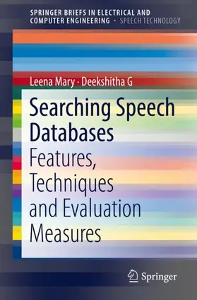 G / Mary |  Searching Speech Databases | Buch |  Sack Fachmedien