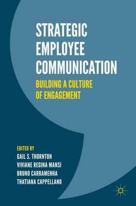 Thornton / Cappellano / Mansi |  Strategic Employee Communication | Buch |  Sack Fachmedien