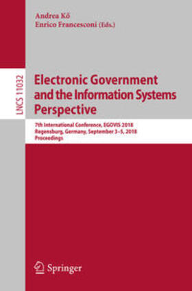 Ko / Ko / Francesconi |  Electronic Government and the Information Systems Perspective | eBook | Sack Fachmedien