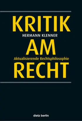 Klenner | Kritik am Recht | Buch | 978-3-320-02321-8 | sack.de