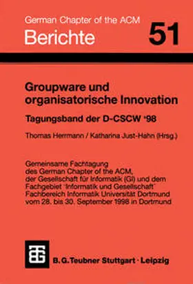 Just-Hahn / Herrmann |  Groupware und organisatorische Innovation | eBook | Sack Fachmedien