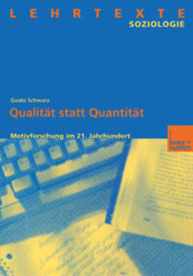 Schwarz |  Qualität statt Quantität | eBook | Sack Fachmedien