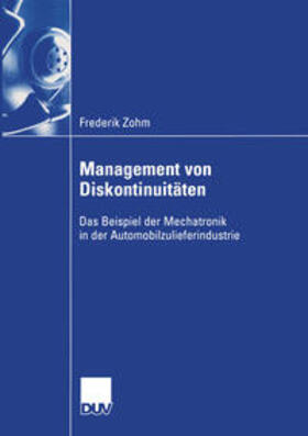 Zohm |  Management von Diskontinuitäten | eBook | Sack Fachmedien