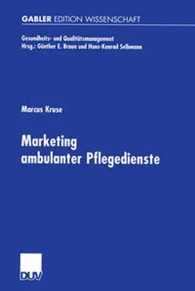 Kruse |  Marketing ambulanter Pflegedienste | eBook | Sack Fachmedien