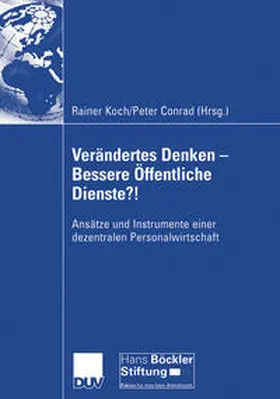 Koch / Conrad |  Verändertes Denken — Bessere Öffentliche Dienste?! | eBook | Sack Fachmedien