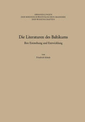 Scholz |  Die Literaturen des Baltikums | eBook | Sack Fachmedien