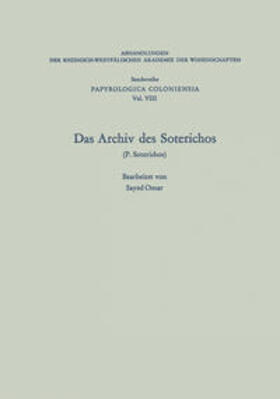 Omar |  Das Archiv des Soterichos (P. Soterichos) | eBook | Sack Fachmedien