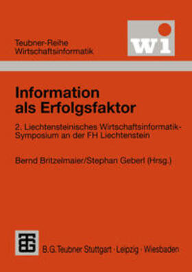 Britzelmaier / Geberl |  Information als Erfolgsfaktor | eBook | Sack Fachmedien