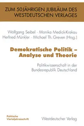 Seibel / Medick-Krakau / Münkler |  Demokratische Politik — Analyse und Theorie | eBook | Sack Fachmedien