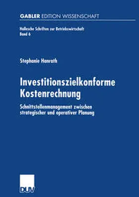 Hanrath |  Investitionszielkonforme Kostenrechnung | eBook | Sack Fachmedien