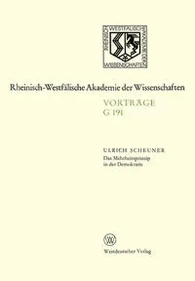 Scheuner | Das Mehrheitsprinzip in der Demokratie | E-Book | sack.de