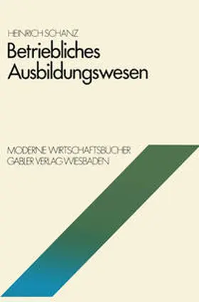 Schanz | Betriebliches Ausbildungswesen | E-Book | sack.de