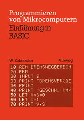 Schneider |  Einführung in BASIC | eBook | Sack Fachmedien