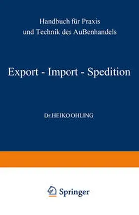 Ohling | Export — Import — Spedition | E-Book | sack.de