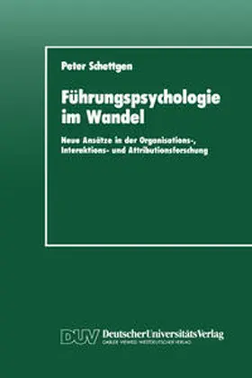 Schettgen |  Führungspsychologie im Wandel | eBook | Sack Fachmedien