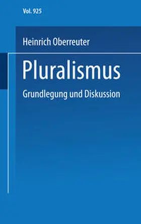 Oberreuter |  Pluralismus | eBook | Sack Fachmedien