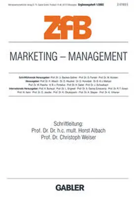 Albach / Weiser |  Marketing — Management | eBook | Sack Fachmedien