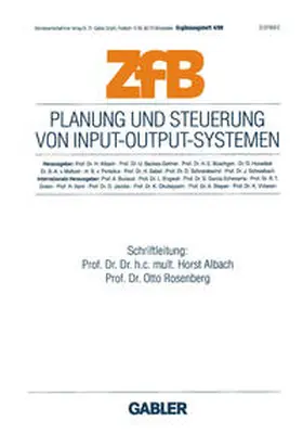 Albach / Rosenberg |  Planung und Steuerung von Input-Output-Systemen | eBook | Sack Fachmedien