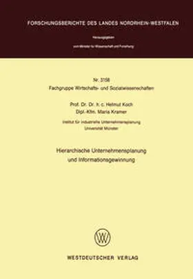 Koch |  Hierarchische Unternehmensplanung und Informationsgewinnung | eBook | Sack Fachmedien