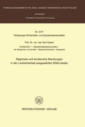 Eckart |  Regionale und strukturelle Wandlungen in der Landwirtschaft ausgewählter RGW-Länder | eBook | Sack Fachmedien