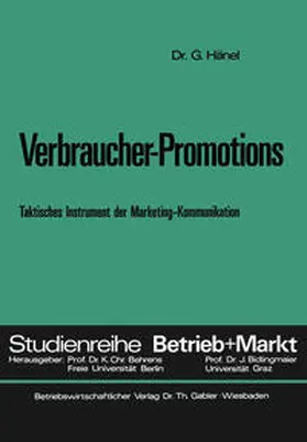 Hänel |  Verbraucher-Promotions | eBook | Sack Fachmedien