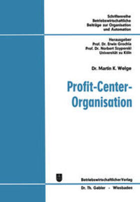 Welge |  Profit-Center-Organisation | eBook | Sack Fachmedien